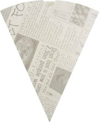 Produktbild von Colpac biologisch abbaubare Pommes Spitztüten mit Zeitungsmotiv (1000 Stück)