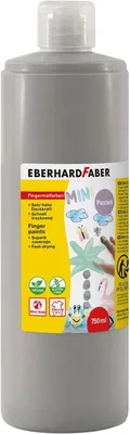 Zdjęcie produktu dla EBERHARD FABER 578972 EBERHARD FABER Fingerfarbe warmgrau 750,0 ml