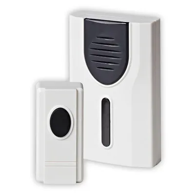 Image de Set de carillon radio Basic 75 m, blanc/noir