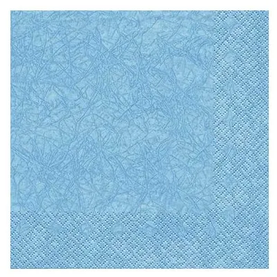Produktbild von 20 Servietten Hellblau 33 x 33 cm 3 lagig, Lunch Servietten, Servietten Modern Colours Tissue für den gedeckten Tisch Anlass, Fest, Party, Hochzeit, Taufe, Kommunion, Weihnachten, Ostern