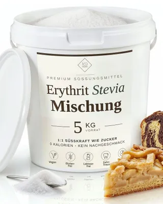 Produktbild von 100years - Erythrit mit Stevia.Gebinde:5kg