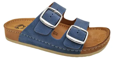 Produktbild von Mubb Damen Hausschuhe 833-20-JEANS Farbe: Blau Größe: 37