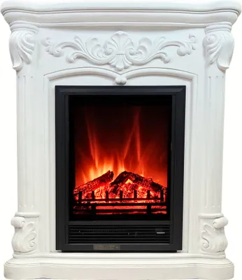 Produktbild von abc HOME | Elektrischer Kamin | Barockstil | Fernbedienung | Heizfunktion | realistische Flamme