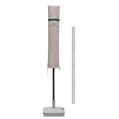 Immagine prodotto di Copertura protettiva Sekey per ombrellone da balcone Ø 200 cm / Ø 240 cm / 200 x 150 cm con asta e cerniera, color tortora