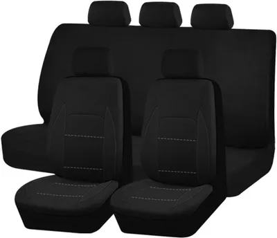 Produktbild von Autositzbezüge Set 9-teilig, Universal Schonbezüge, schwarz, für Transporter