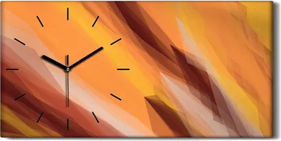 Produktbild von Küchenuhr Bürouhr Leinwand Uhr Geräuschlos 60x30 Malerei Abstrakte Kunst - schwarze Hände