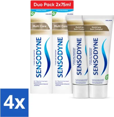 Productafbeelding van Sensodyne Tandpasta – Multi Care – Complete verzorging – Duo-pack – 2 x 75 ml - Voordeelverpakking - 4 stuks