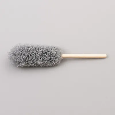 Produktbild von Staubwedel mit Bambusgriff ca. 62 cm – flexibler Haushaltswedel für staubfreie Möbel, Regale und schwer erreichbare Stellen