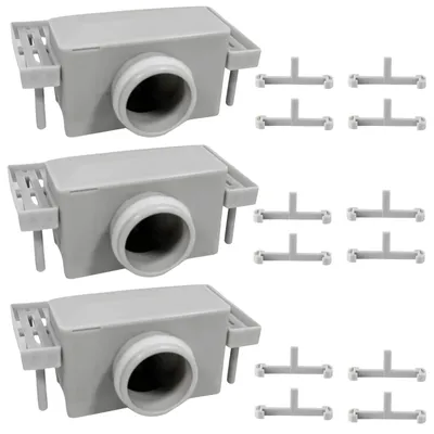 Produktbild von Set mit 3 Duschablauf-Siphons mit Geruchsverschluss