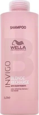 Image de Wella Professionals Invigo Blonde Recharge Cool Blonde Shampooing pour raviver la couleur des blonds froids 1000 ml