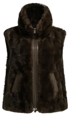 Image de PINKO veste sans manches en polyester femme marron - S