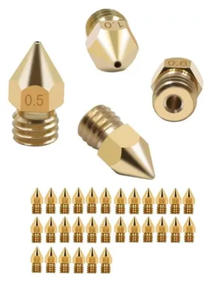 30 Messingdüsen Set 0,2–1,0 mm für 3D-Drucker