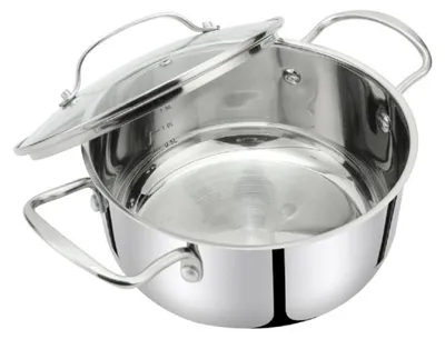 Obrázok produktu pre Robustný a odolný riad pre modernú kuchyňu Fritovací hrniec s pokrievkou ? 24 cm