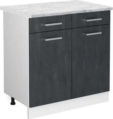 Obrázek produktu pro Spodní skříňka kuchyňské linky Vicco R-Line Černý beton 80 cm PD Mramor, Model 47629