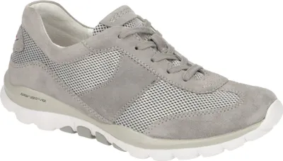 Zdjęcie produktu dla Gabor ROLLINGSOFT buty damskie - wygodne sznurowane niskie buty szare rekreacyjne NOWOŚĆ
