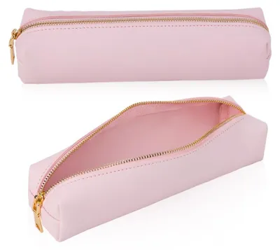 Produktbild von Lederetui, Federmäppchen, Kosmetiktasche, Schreibtasche, Federmäppchen (rosa)