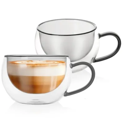 Image de Verres thermiques DOUBLE à double paroi pour le café et le thé 300 ml 2 pcs.