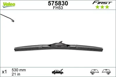 Zdjęcie produktu dla Pióro Wycieraczki 530Mm First Hybrydowa 21 1 Adapter