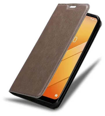 Image de Cadorabo Housse pour WIKO Y81 Housse de protection marron Etui pour téléphone portable Case Cover Fermeture magnétique