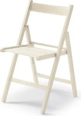 Zdjęcie produktu dla CasaDolce krzesło składane HARE WHITE, zestaw 4 sztuk, białe, 43x48x79 cm, lakierowane