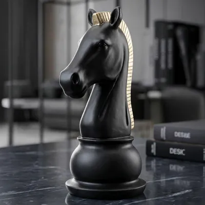 Immagine prodotto di Mauro Ferretti scultura Cavallo 10,5x8,5x19 cm nero-oro