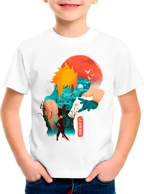 Produktbild von style3 Cloud Sunset Kinder T-Shirt anime cloud chocobo sephiroth