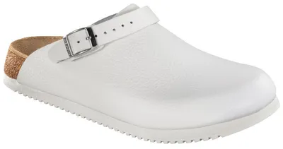 Produktbild von Birkenstock PHILADELPHIA SL Damen Herren Clog  weiß Leder, Weite:Schmal, Größe:42