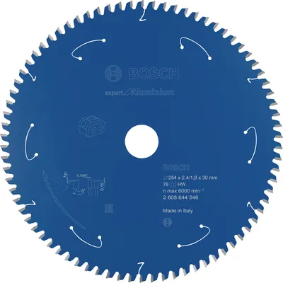 Produktbild von Kreissägeblatt für Akkusägen Expert for Aluminium, 254 x 2,4/1,8 x 30, Z78
