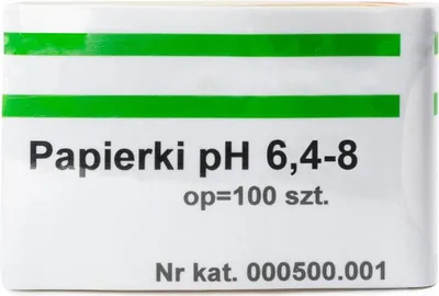 Produktbild von 100 Stück Indikatorstreifen Lackmuspapier zur Messung des pH-Bereichs 6,4-8