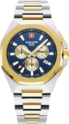 Produktbild von Swiss Alpine Military Herren Uhr Chronograph Analog Quarz 7005.9145SAM Edelstahl