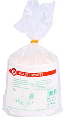 Zdjęcie produktu dla POLSTERWATTE 2mx10cm w rolce, 1 szt. WAT