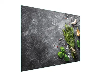 Image de Planche à découper en verre 52x40 épices