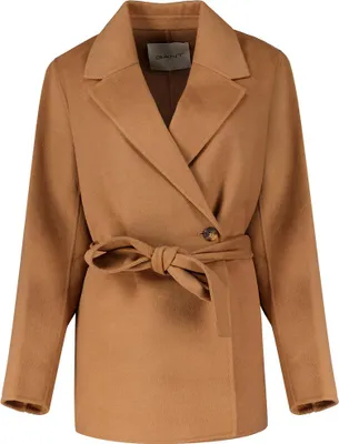 Produktbild von GANT Damen Wolljacke Größe M mit zweireihiger Knopfleiste, abnehmbarem Gürtel und fallendem Revers