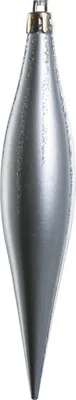 Produktbild von TrendLine Weihnachtskugeln Zapfen bruchfest, langlebig 15 cm silber 8 Stück