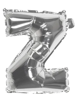 Produktbild von Folienballon silber 36 cm Buchstabe Z
