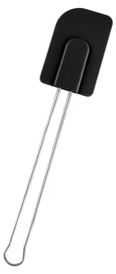 Küchenspatel, Silikon, Edelstahl, schwarz, 29,3 cm