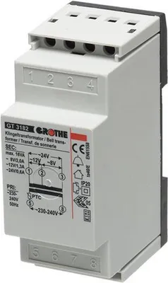 Produktbild von GRO Trafo 8/12/24V 14082 GT 3182 2,0/1,3/0,6A REG