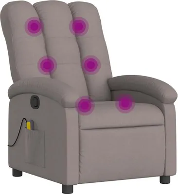 Obrázok produktu pre masážne kreslo vidaXL Taupe Fabric