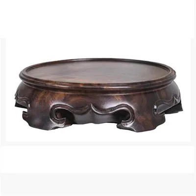 Imagen del producto de Soporte de madera redonda para bonsáis, ideal para el cuidado de plantas