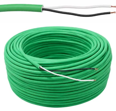 Immagine prodotto di Cavo 2X1 mm² twistato non schermato, isolamento in PE e guaina in LSZH - Lunghezza Metri 50