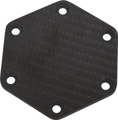 Produktbild von 6-Loch-Lenkradhupenabdeckung aus Kohlefaser, schwarz, stilvoller Look, Ersatz für Nardi-Schraubenräder