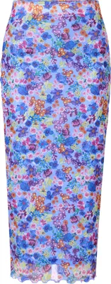 Produktbild von rich&royal Damen Bleistiftrock aus bedrucktem Mesh