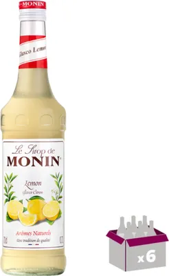 Image de Lot de 6 Sirop Monin - Glasco citron - 1L