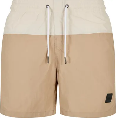 Produktbild von Urban Classics - BLOCK Swim Badeshorts beige - M