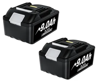 Image de Batterie, capacité de 9 000 mAh, compatible avec divers outils sans fil, lot de 2