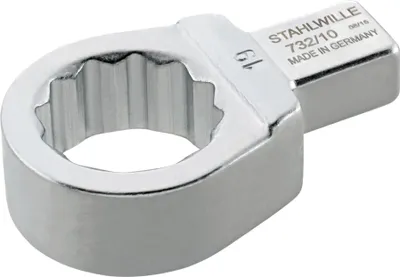Produktbild von Ringeinsteckwerkzeug 732/10 11 Schlüsselweite 11 mm 9 x 12 mm Chrom-Alloy-Stahl