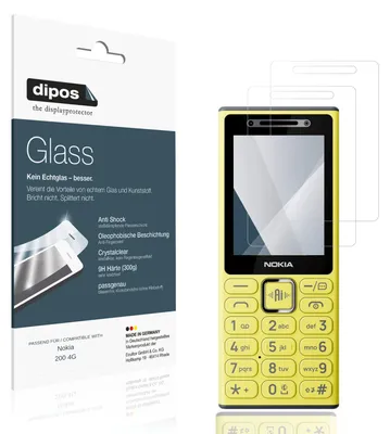 Image de 2x Protection ecrán pour Nokia 200 4G Verre souple Film Protecteur 9H dipos