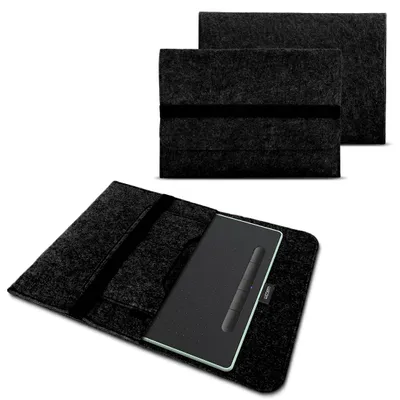 Produktbild von Sleeve Hülle Stifttablett Wacom Intuos S Grafiktablett Tasche Filz 10.1 Zoll BagFarbe:Dunkelgrau