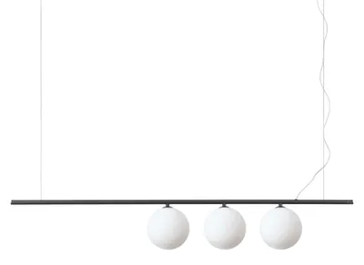 Produktbild von Zeitgenössische Hängeperlen Metall Schwarz 3 Lichter G9 3W 3000K Warmes Licht