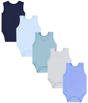Produktbild von TupTam Baby Jungen Achselbody in Unifarben 5er Pack, Farbe: Farbenmix 10, Größe: 80